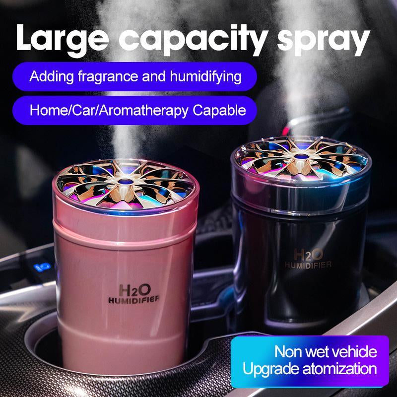 300ML Portable Air Humidifier, USB Powered Air Mini Humidifiers with Color LED Night Light