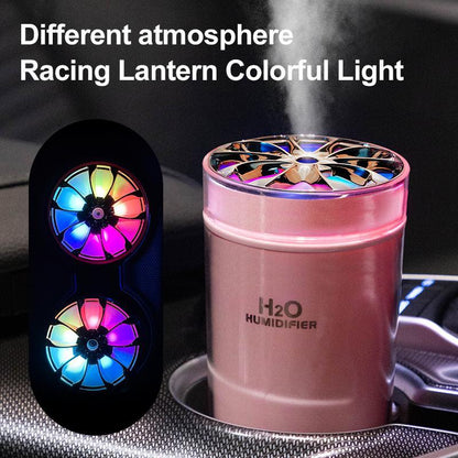 300ML Portable Air Humidifier, USB Powered Air Mini Humidifiers with Color LED Night Light