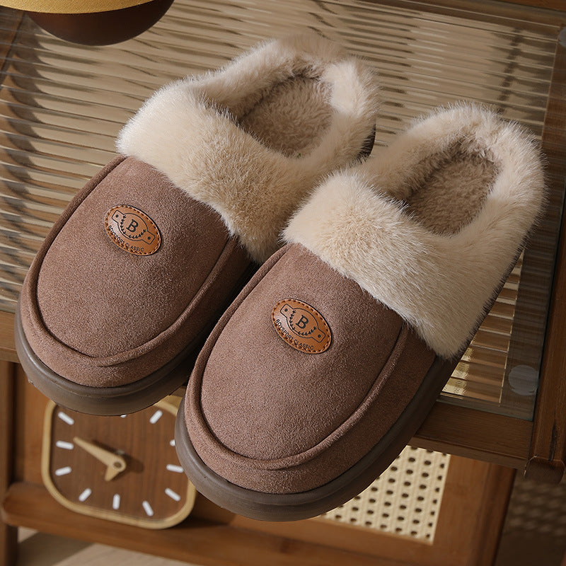 Winter Plush Slippers For Men